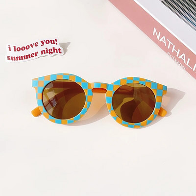 Ochelari de soare rotunzi, rotunzi, rotunzi, vintage, pentru copii, ochelari de soare pentru bebeluși, acrilici, UV400, ochelari de modă pentru copii