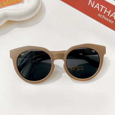 Ochelari de soare rotunzi, rotunzi, rotunzi, vintage, pentru copii, ochelari de soare pentru bebeluși, acrilici, UV400, ochelari de modă pentru copii