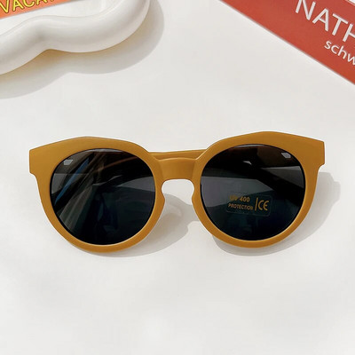 Ochelari de soare rotunzi, rotunzi, rotunzi, vintage, pentru copii, ochelari de soare pentru bebeluși, acrilici, UV400, ochelari de modă pentru copii