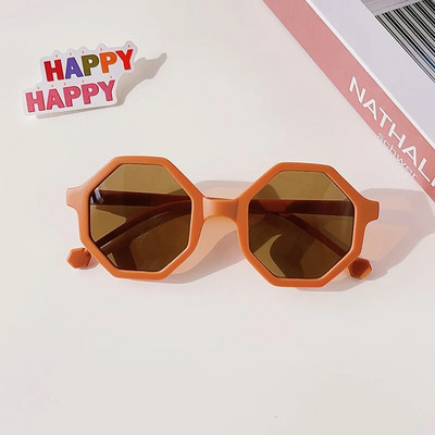 Ochelari de soare rotunzi, rotunzi, rotunzi, vintage, pentru copii, ochelari de soare pentru bebeluși, acrilici, UV400, ochelari de modă pentru copii