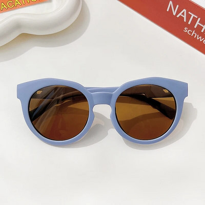 Ochelari de soare rotunzi, rotunzi, rotunzi, vintage, pentru copii, ochelari de soare pentru bebeluși, acrilici, UV400, ochelari de modă pentru copii