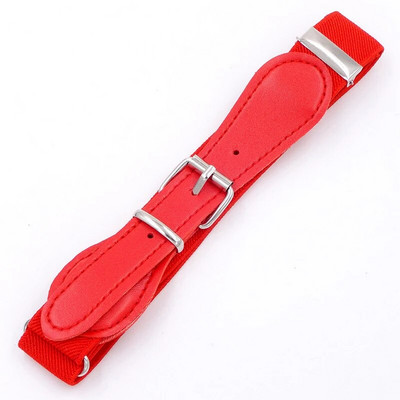 Mood laste kommivärvi vöö tüdrukutele/poistele elastne vöörihm metallist nööpnõelaga pandlaga lastele nahast kvaliteetsed valged/punased rihmad