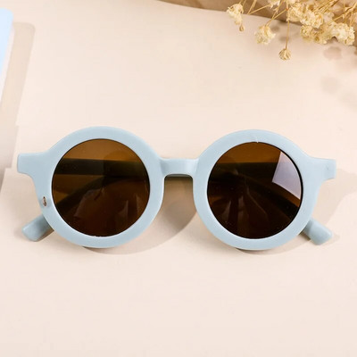 Culorile pentru copii Ochelari de soare rotunzi cu desene animate Băieți Fete Ochelari de soare vintage Protecție UV Ochelari clasici pentru copii UV400