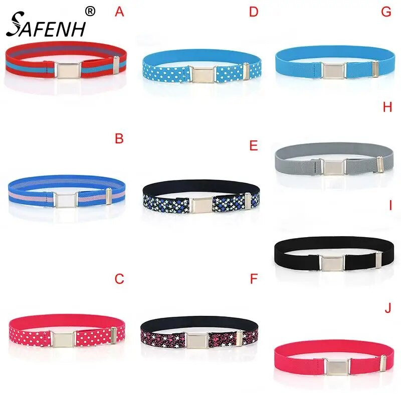 Reguliuojami elastiniai drobiniai diržai berniukams mergaičių dryžuotas tamprus vakarinis diržas vaikams reguliuojamas sagties diržas vaikiškas juosmuo