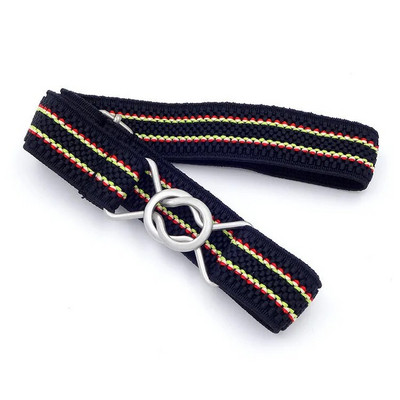 Δωρεάν αποστολή Candy Color ρίγα 1 ίντσας Παιδική ελαστική ζώνη μέσης για αγόρια κορίτσια