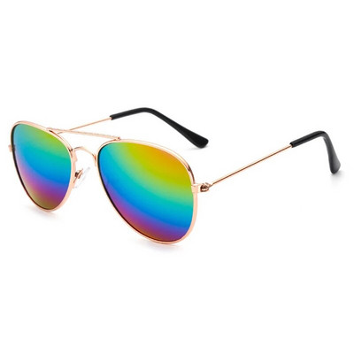 Ochelari de soare noi pentru copii, la modă, colorați, băieți, fete, ochelari de soare reflectorizați pentru copii, UV400, în aer liber, de înaltă definiție.