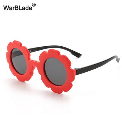 WarBlade New Kids Päikeseprillid Paindlikud polariseeritud Laste Päikeseprillid Ümarad lillelised prillid Tüdrukud Poisid Baby Shades Prillid UV400