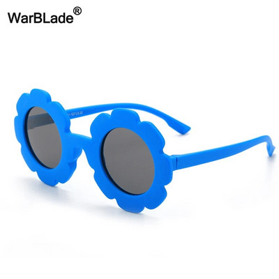 WarBlade New Kids Päikeseprillid Paindlikud polariseeritud Laste Päikeseprillid Ümarad lillelised prillid Tüdrukud Poisid Baby Shades Prillid UV400