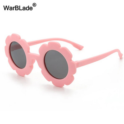 WarBlade New Kids Päikeseprillid Paindlikud polariseeritud Laste Päikeseprillid Ümarad lillelised prillid Tüdrukud Poisid Baby Shades Prillid UV400