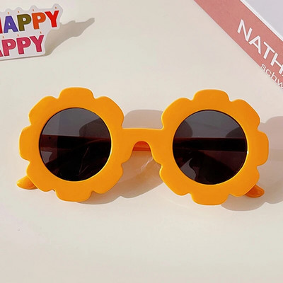 Uued Laste päikeseprillid Lastele Ümmargused lillelised päikeseprillid Tüdrukutele Poistele Baby Spordivarjud Prillid UV400 Päikesekaitseprillid õues