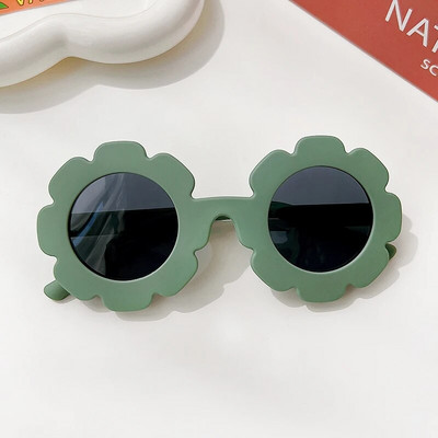 Uued Laste päikeseprillid Lastele Ümmargused lillelised päikeseprillid Tüdrukutele Poistele Baby Spordivarjud Prillid UV400 Päikesekaitseprillid õues