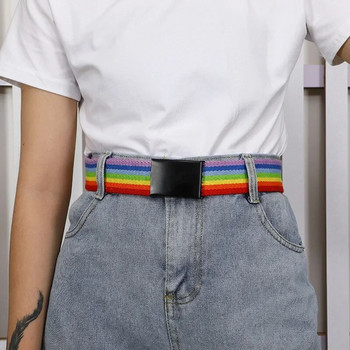Rainbow Stripes Tactical Military Ανδρική νάιλον ζώνη υψηλής ποιότητας μόδας casual τζιν Γυναικεία ζώνη καμβά Παιδική πολυτελής σχεδίαση επωνυμίας