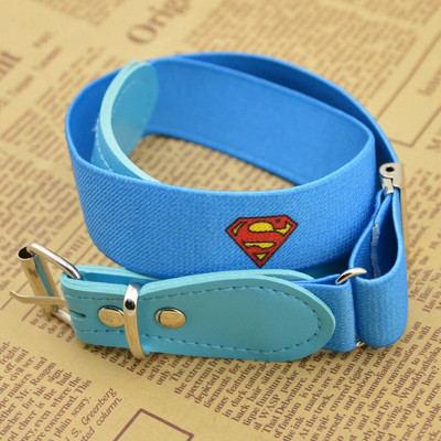 Candy Color 1 Inch Wide Kids Παιδική ελαστική ζώνη μέσης για αγόρια κορίτσια