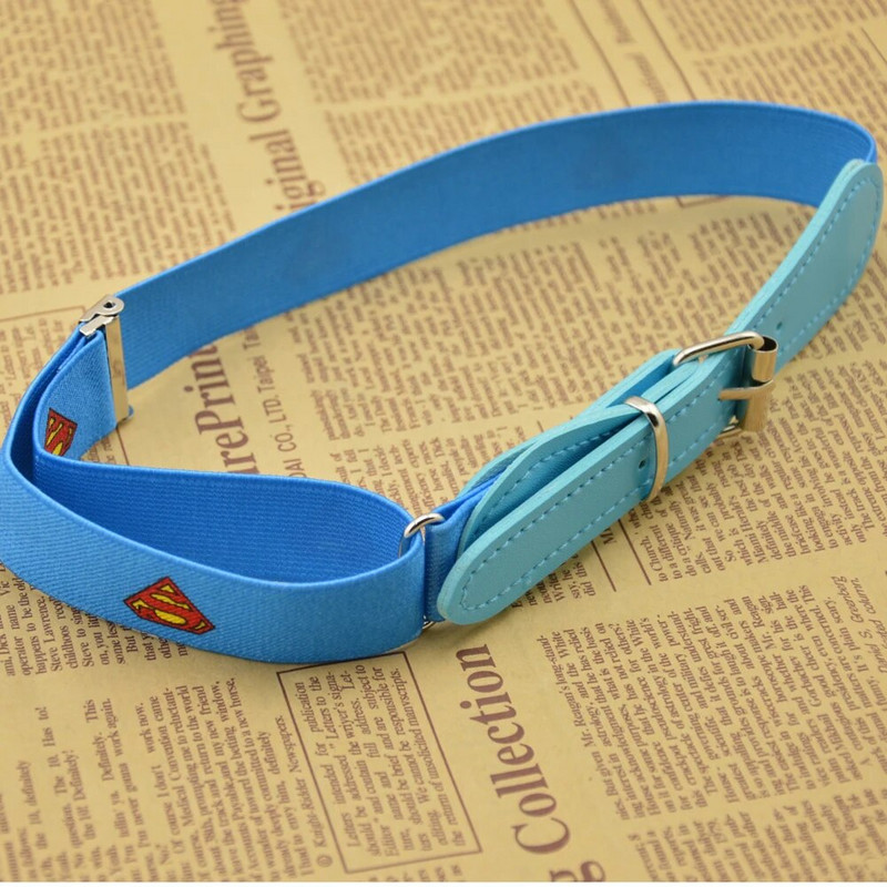 Candy Color 1 Inch Wide Kids Παιδική ελαστική ζώνη μέσης για αγόρια κορίτσια