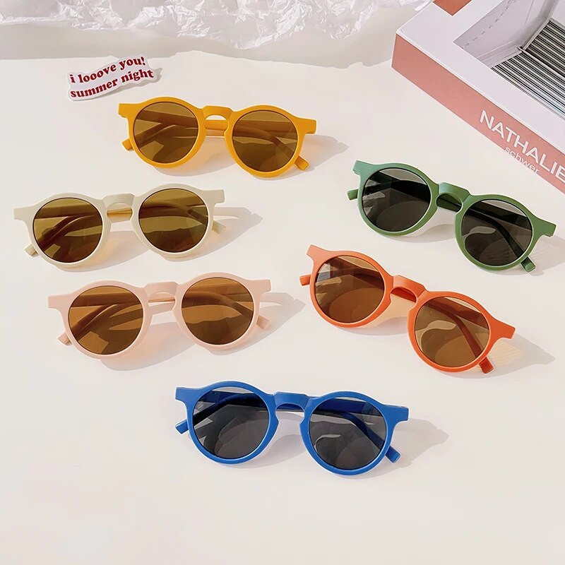 2023 Kids Personality Classic Outdoor Sun Protection Saulesbrilles Zēniem Meitenēm Krāsas Aizsargā Acis Baby UV400 Saulesbrilles Bērniem
