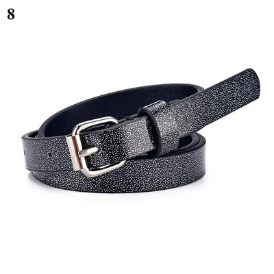 Sakausējuma sprādze Mākslīgās ādas sequins Bērnu jostas Meitenes vienkrāsains Krāsains jostasvieta Mode Jaunas Sieviešu Regulējamas Bērnu jostas