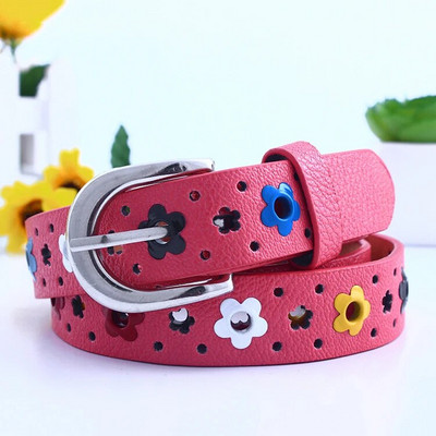 Μωρό Παιδιά Αγόρια Κορίτσια PU Δερμάτινη Ζώνη Μέσης Πόρπη Ρυθμιζόμενη Μόδα 6 Χρώματα Παιδική Ελαστική Δερμάτινη Μέση