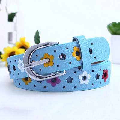 Μωρό Παιδιά Αγόρια Κορίτσια PU Δερμάτινη Ζώνη Μέσης Πόρπη Ρυθμιζόμενη Μόδα 6 Χρώματα Παιδική Ελαστική Δερμάτινη Μέση