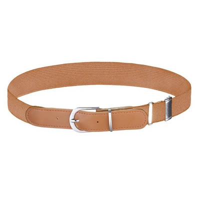 AWAYTR Novi platneni elastični remen za djecu, rastezljivi remen s kopčom od legure igle za dječake, djevojčice, PU spojene trake za pojas, podesivi remen