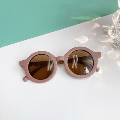 Bērni Zēns Meitene Jauki Leopards Divu krāsu karikatūra Lāča formas Apaļas Saulesbrilles Bērni Vintage Saulesbrilles UV400 Aizsardzība Classic