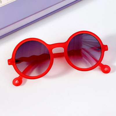 Bērni Zēns Meitene Jauki Leopards Divu krāsu karikatūra Lāča formas Apaļas Saulesbrilles Bērni Vintage Saulesbrilles UV400 Aizsardzība Classic