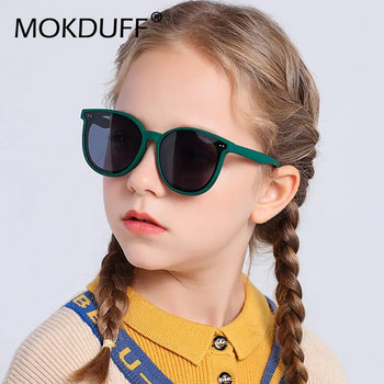 3-12 години Детски поляризирани слънчеви очила Момчета Готини момичета Мека TPEE рамка Котешко око Дизайн Модни слънчеви UV400 защита Овални очила