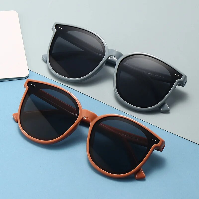 3–12 gadi bērniem polarizētas saulesbrilles zēniem, foršām meitenēm, mīksts TPEE ietvars, kaķu acu dizains, modes saules aizsargbrilles UV400, ovālas aizsargbrilles