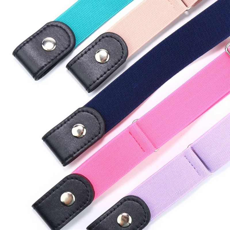 Lihtne rihm ilma pandlata elastsed vööd naistele Stretch riem meeste teksad Cintos pikendatavad lapsed poisid tüdrukud Cinturon Mujer rihm