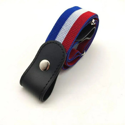 Jauna bērnu josta bērniem bez sprādzēm jostasvietas josta Džinsi dekoratīvi bez sprādzes jostasvietas sievietēm vīriešiem elastīga neredzama josta