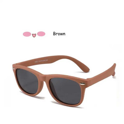 Dječje sunčane naočale Polarizirane dječje klasične robne marke Dizajnerske naočale s zakovicama TAC TR90 Fleksibilne sjenila sigurnosnog okvira za dječake i djevojčice