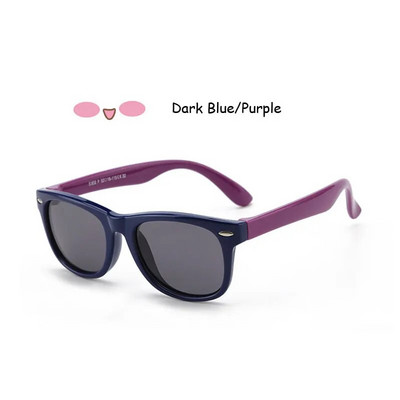 Dječje sunčane naočale Polarizirane dječje klasične robne marke Dizajnerske naočale s zakovicama TAC TR90 Fleksibilne sjenila sigurnosnog okvira za dječake i djevojčice