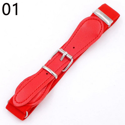 Modni dječji remen u boji slatkiša Djevojčice Dječaci Elastični remen oko struka Metalna kopča s kopčom Dječji remeni od kvalitetne pu kožne trake Pojasevi