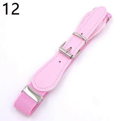 Modni dječji remen u boji slatkiša Djevojčice Dječaci Elastični remen oko struka Metalna kopča s kopčom Dječji remeni od kvalitetne pu kožne trake Pojasevi