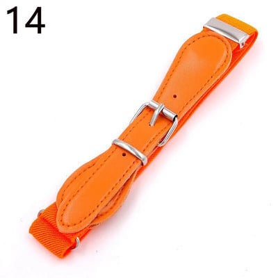 Modni dječji remen u boji slatkiša Djevojčice Dječaci Elastični remen oko struka Metalna kopča s kopčom Dječji remeni od kvalitetne pu kožne trake Pojasevi