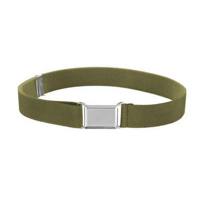 Regulējamas elastīgas audekla siksnas Svītrainas Bērni Bērni Zēni Meitenes Breeze Siksna Vienkrāsaina sakausējuma jostas sprādze džinsu biksēm