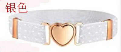 Dječji elastični pojasevi Rastezljivi pojas za djevojčice Podesivi pojas u obliku srca Uniforma Pojas za tinejdžerice Pojas za haljine za djevojčice