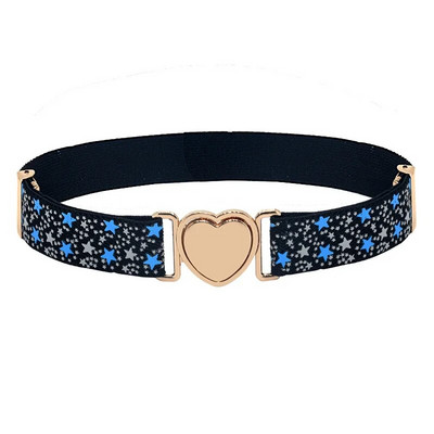 Dječji elastični pojasevi Rastezljivi pojas za djevojčice Podesivi pojas u obliku srca Uniforma Pojas za tinejdžerice Pojas za haljine za djevojčice