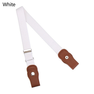 Μόδα ρυθμιζόμενη Παιδική ελαστική ζώνη μέσης για τζιν Ζώνη εφηβικής πόρπης καρδιά για φορέματα Μαύρη λευκή ζώνη άγρια ζώνη