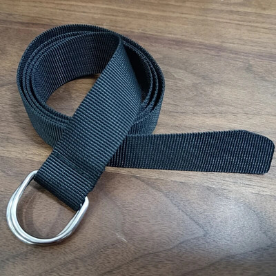 Dvostruka D kopča, najlonski jednostavni ženski uski remen za dječake, crni remeni s mekim resama za djecu 90 cm 130 cm