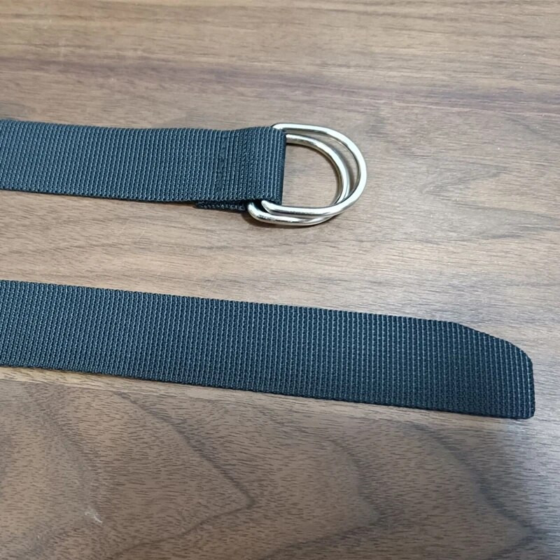 Dvostruka D kopča, najlonski jednostavni ženski uski remen za dječake, crni remeni s mekim resama za djecu 90 cm 130 cm