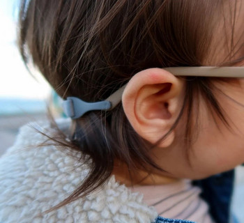 0-2 години бебешки слънчеви очила Polarizrd с колан Гъвкава издръжлива квадратна силиконова рамка с огледални UV400 лещи Очила за деца