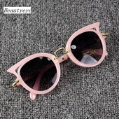 Beautyeye 2023 Kids Saulesbrilles Meitenes Zīmols Cat Eye Bērnu Brilles Zēniem UV400 Objektīvs Baby Saulesbrilles Cute Eyewear Shades Aizsargbrilles