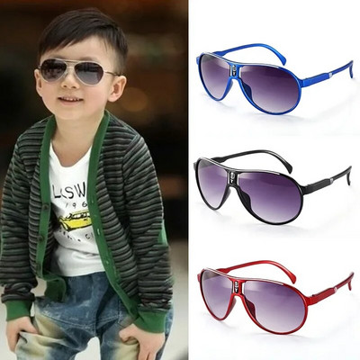 Модни детски слънчеви очила Летен сенник Цветна рамка за очила Момичета Момчета Очила за деца UV400 Бебешки огледални слънчеви очила