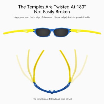 Детски момчета Спортни слънчеви очила TR90 Готини слънчеви очила Outdoor Goggle UV Protection Eyewear Balance car slide Shades Children Glasses