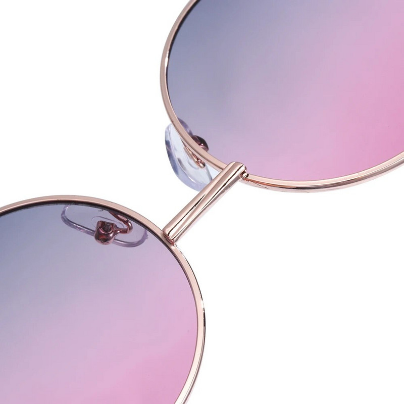 Kids Cute Candy Color Saulesbrilles Zēni Meitenes Retro apaļš ietvars Saulesbrilles UV 400 Savvaļas britu stila bērnu briļļu aksesuāri