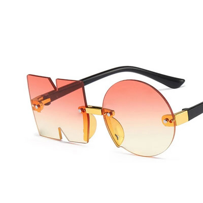 Vintage sunčane naočale bez okvira s ogledalom Dječja moda Unikatne naočale bez slova Djevojčice Dječaci Punk naočale sjenila UV400 Dječje sunčane naočale