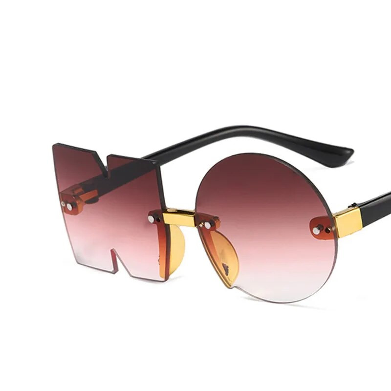 Vintage sunčane naočale bez okvira s ogledalom Dječja moda Unikatne naočale bez slova Djevojčice Dječaci Punk naočale sjenila UV400 Dječje sunčane naočale