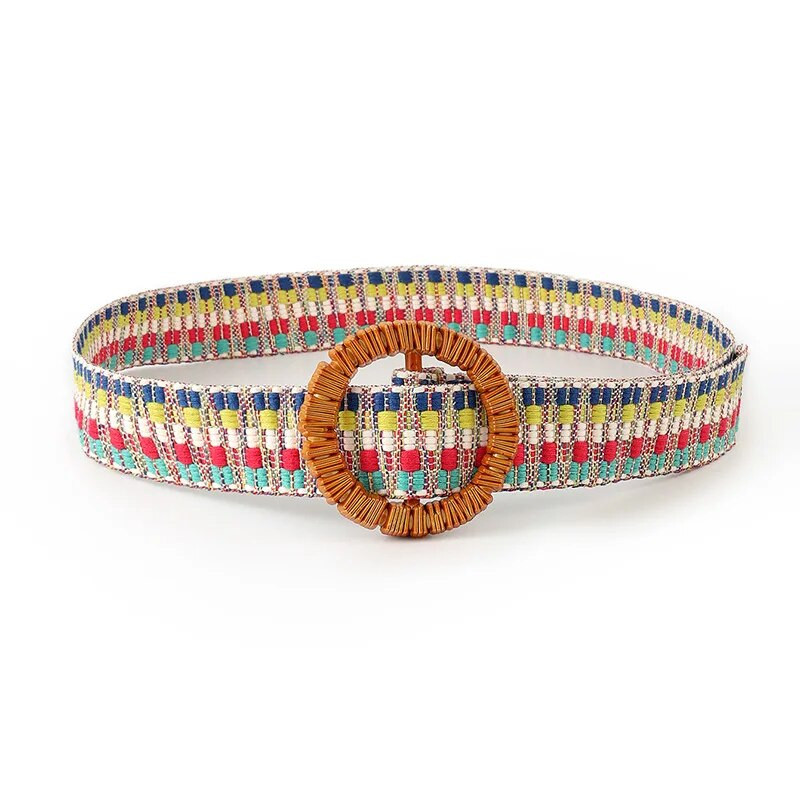 Modni šareni pleteni remen Dječja platnena boja Ljetna svestrana haljina Traperice Dodaci Višenamjenski studentski remeni