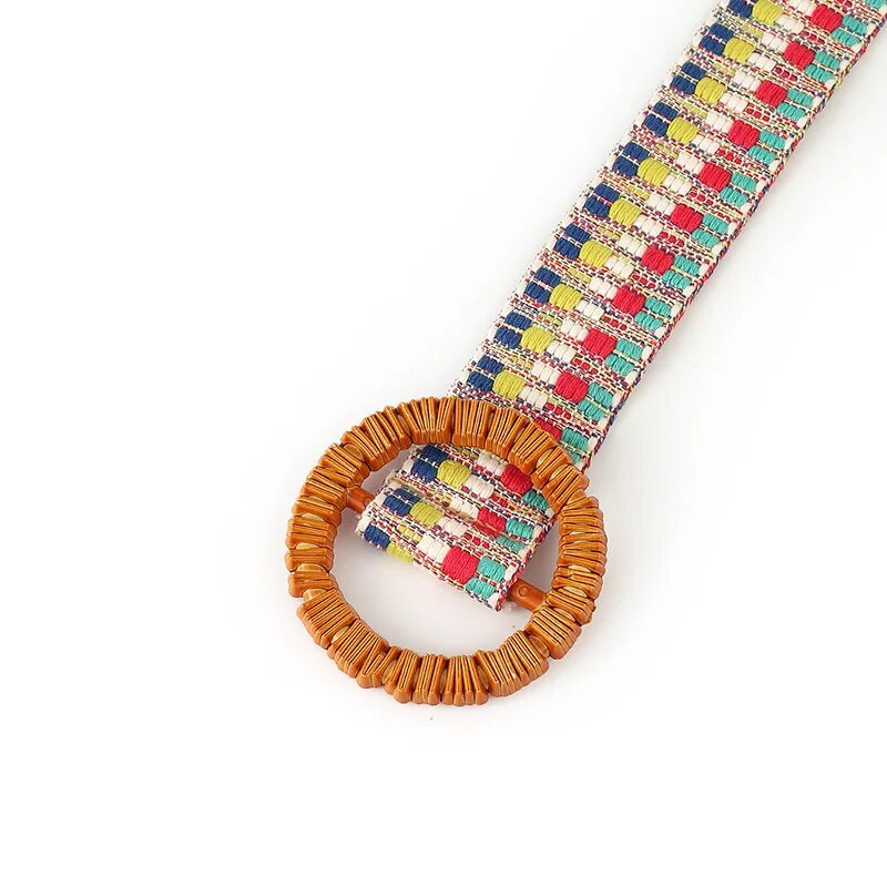 Modni šareni pleteni remen Dječja platnena boja Ljetna svestrana haljina Traperice Dodaci Višenamjenski studentski remeni