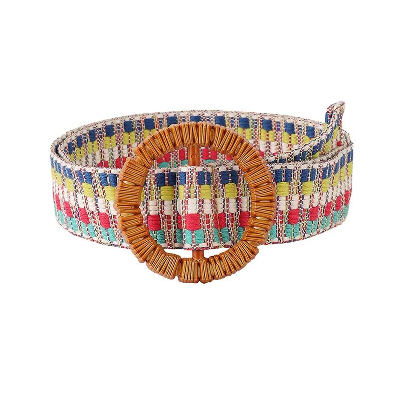 Modni šareni pleteni remen Dječja platnena boja Ljetna svestrana haljina Traperice Dodaci Višenamjenski studentski remeni